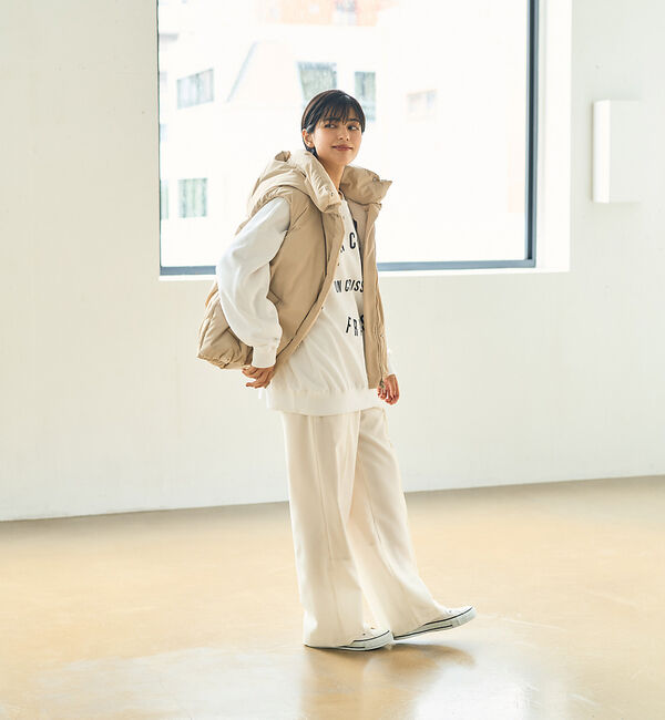 Rouge vif「2WAYフードダウンベスト」|ダウン|