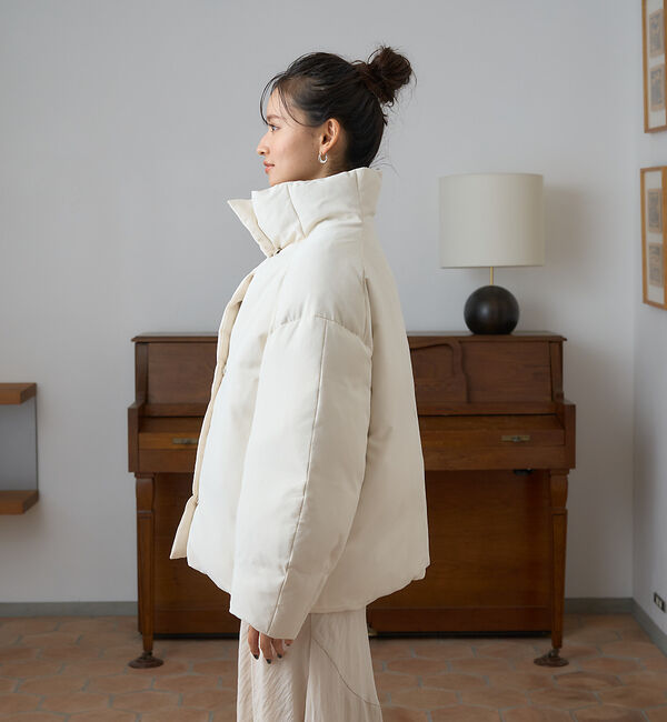 Rouge vif「スタンドカラーダウンコート」|ダウン|