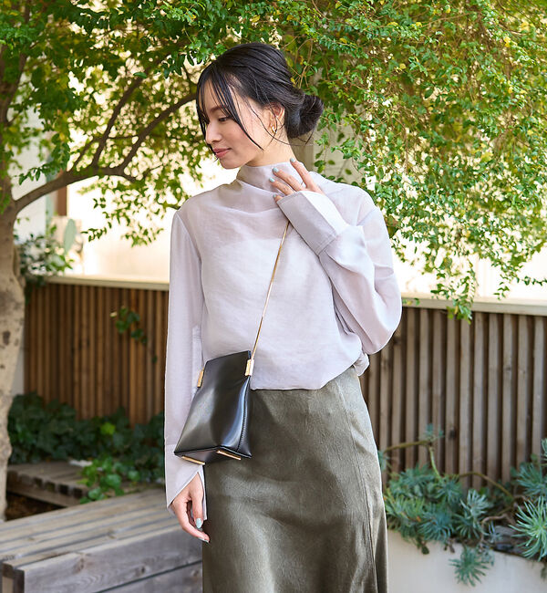 Rouge vif「ニュアンスタートルシアーブラウス」|シャツ・ブラウス|