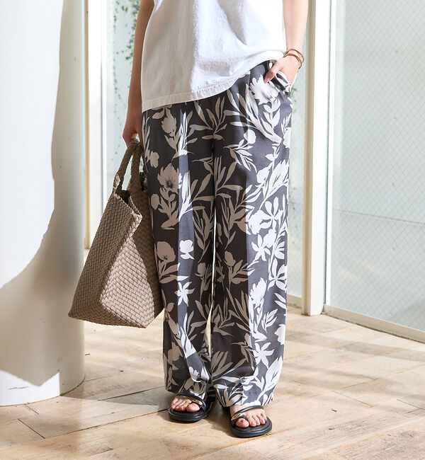 Rouge vif「モノトーンプリントイージーパンツ」|その他|