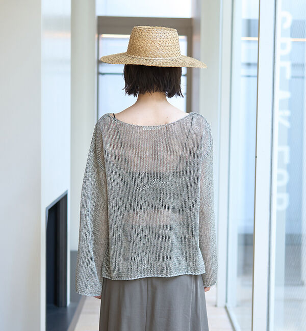 Rouge vif「シアーメッシュペーパーニットプルオーバー」|ニット・セーター|