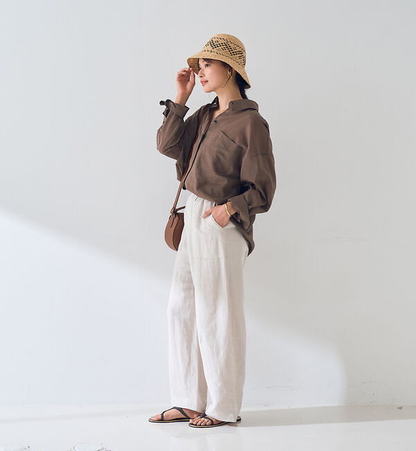 Rouge vif「【新色登場】バックツイストピンストシャツ」|シャツ・ブラウス|