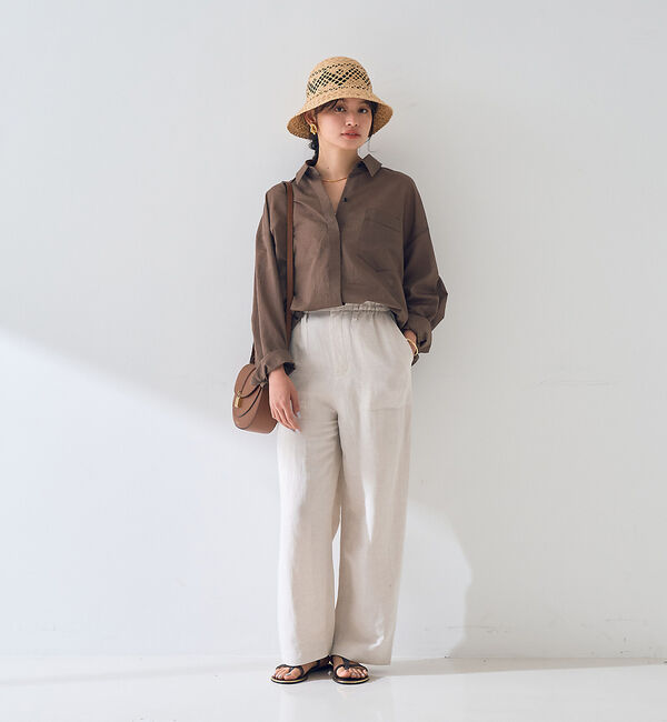 Rouge vif「【新色登場】バックツイストピンストシャツ」|シャツ・ブラウス|