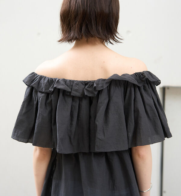 Rouge vif「コットンオフショルバルーンブラウス」|シャツ・ブラウス|