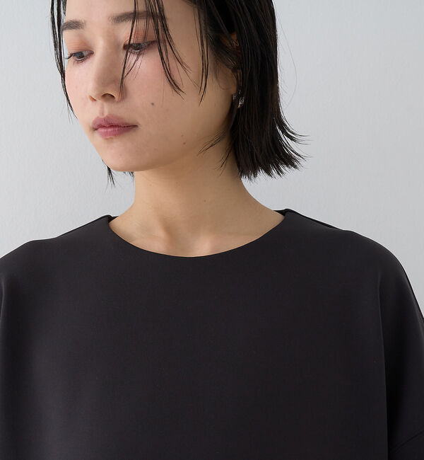 Rouge vif「【接触冷感】ストレッチダンボール半袖プルオーバー」|Tシャツ・カットソー|