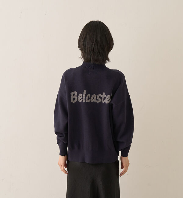 Rouge vif「ハーフジップロゴニットプルオーバー」|ニット・セーター|