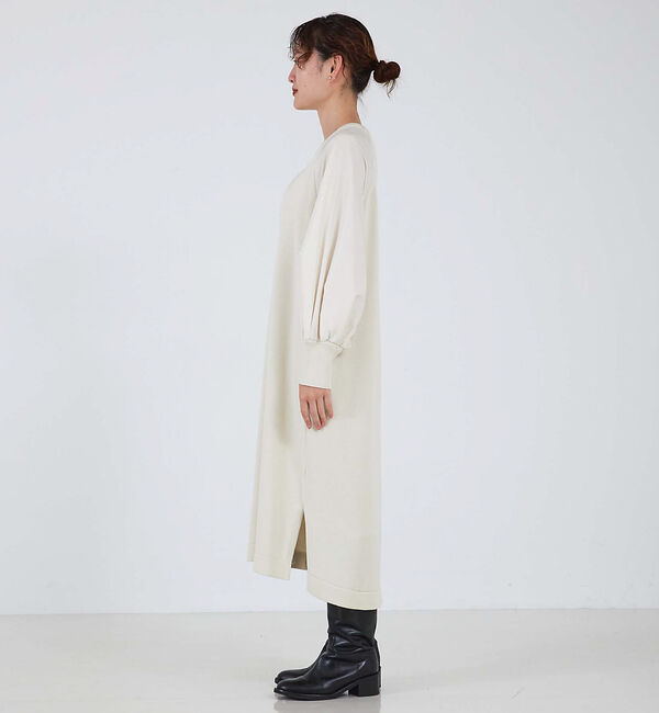 qualite「フォルムスリーブコンビニットワンピース」|ワンピース|