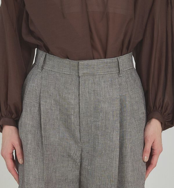 qualite「【大人のショートパンツ】ラメリネンショートパンツ/セットアップ対応」|その他|