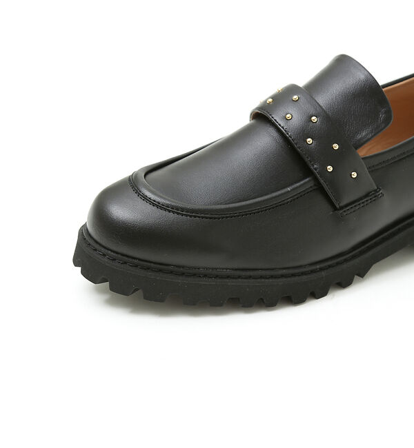 AU BANNISTER「【軽量】スタッズボリュームローファー」|ローファー|