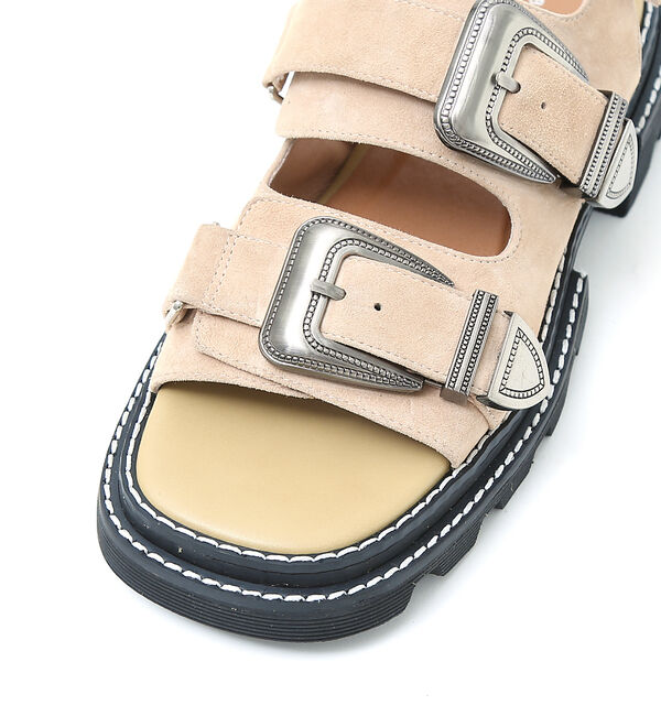 AU BANNISTER「モチーフベルトボリュームソールサンダル」|サンダル|