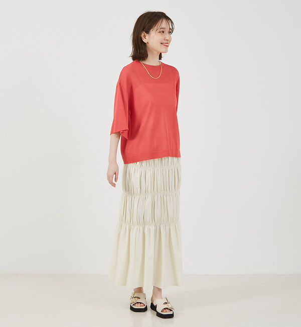 abahouse mavie「シアーニットプルオーバー」|ニット・セーター|