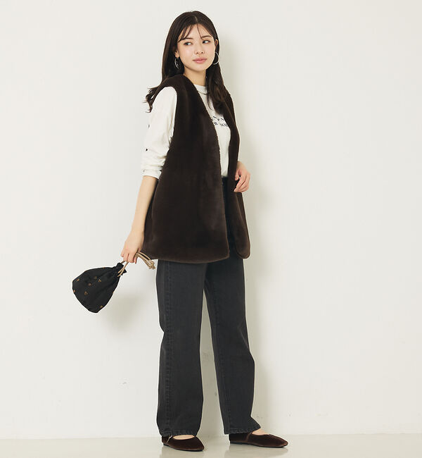 abahouse mavie「ハートビーズ゛刺繍巾着」|その他|