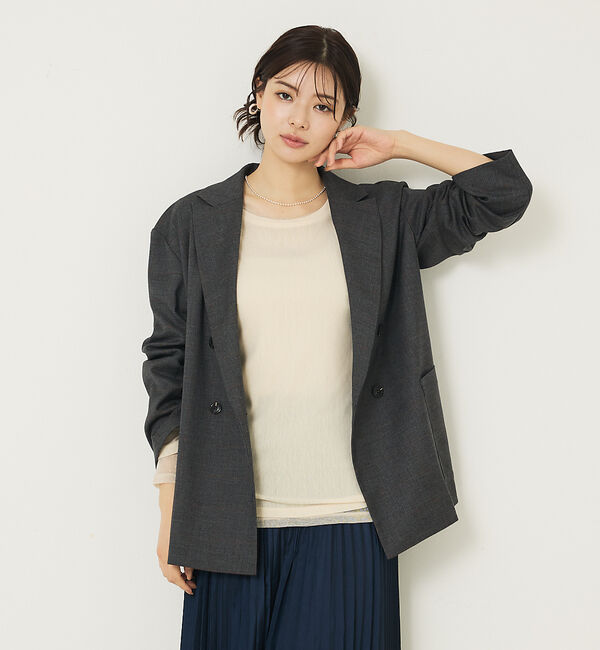 abahouse mavie「ラメチュールロンT」|Tシャツ・カットソー|