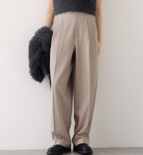 abahouse mavie「【後ろウエストゴム】タックワイドスラックス　m_01/シーズンレス/メンズライク」|その他|