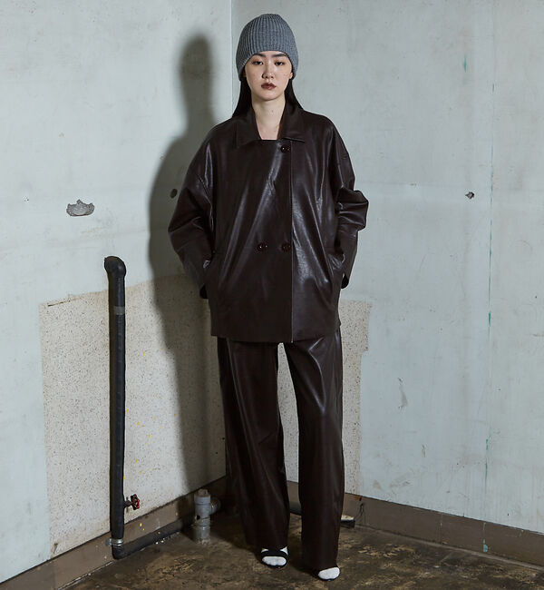 NOMINE「フェイクレザー オーバー ジャケット」|その他|