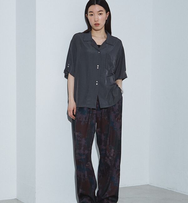 NOMINE「【セットアップ対応】ヴィンテージサテン 開襟 シャツ【予約】」|シャツ・ブラウス|