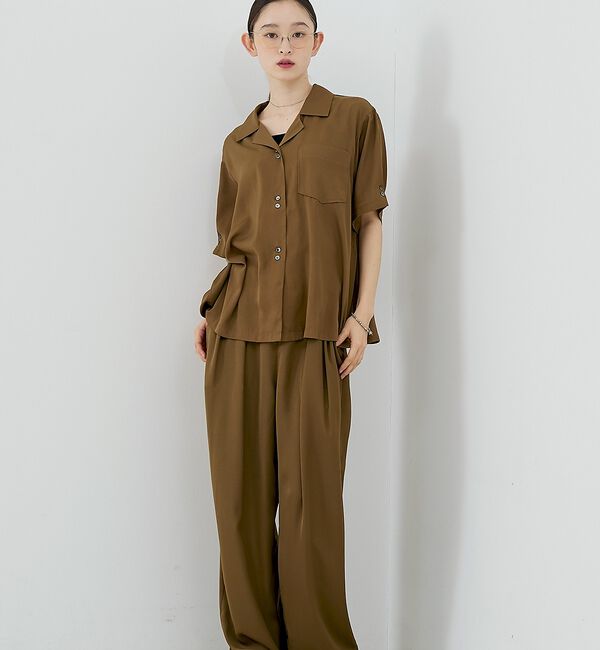 NOMINE「【セットアップ対応】ヴィンテージサテン 開襟 シャツ【予約】」|シャツ・ブラウス|