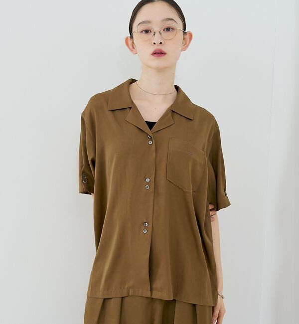 NOMINE「【セットアップ対応】ヴィンテージサテン 開襟 シャツ【予約】」|シャツ・ブラウス|