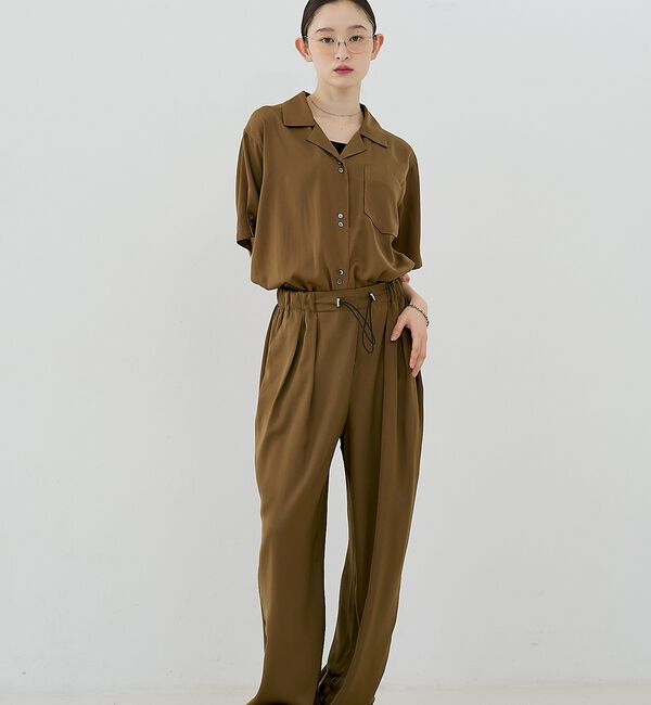 NOMINE「【セットアップ対応】ヴィンテージサテン 開襟 シャツ【予約】」|シャツ・ブラウス|