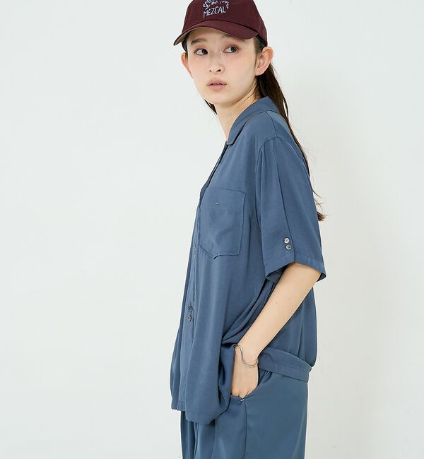 NOMINE「【セットアップ対応】ヴィンテージサテン 開襟 シャツ【予約】」|シャツ・ブラウス|