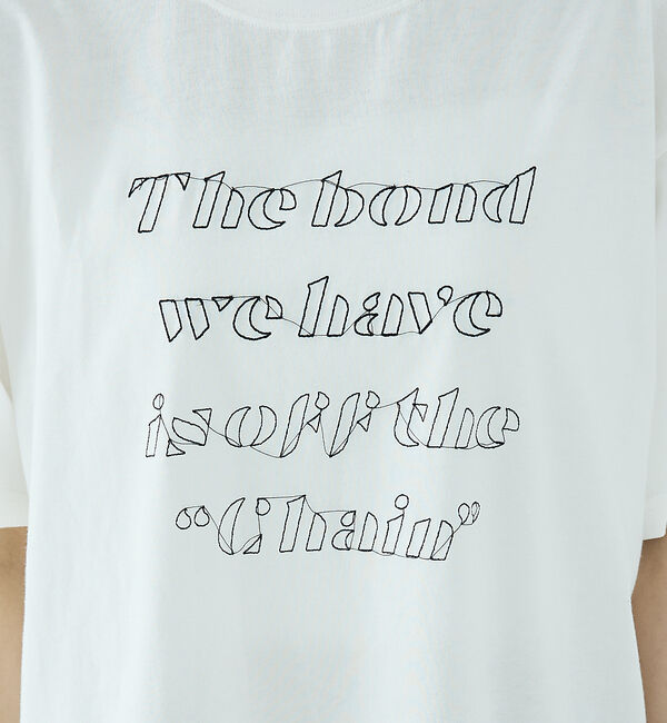 NOMINE「【ユニセックス】刺繍 ロゴ Tシャツ」|Tシャツ・カットソー|