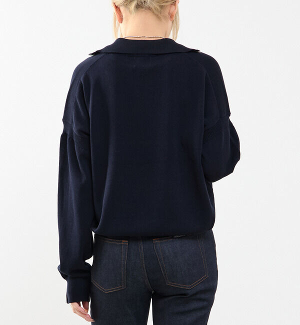 SOFFITTO「かぎ針刺繍スキッパーニット」|ニット・セーター|