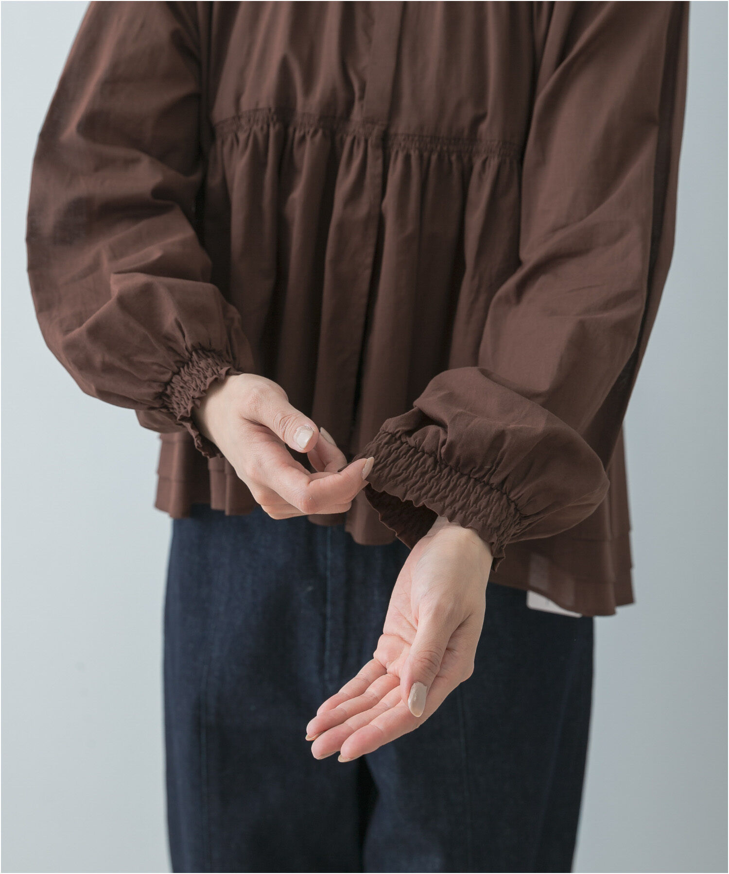 URBAN RESEARCH ROSSO「F by ROSSO　コットンボイルティアードブラウス」|Tシャツ・カットソー|