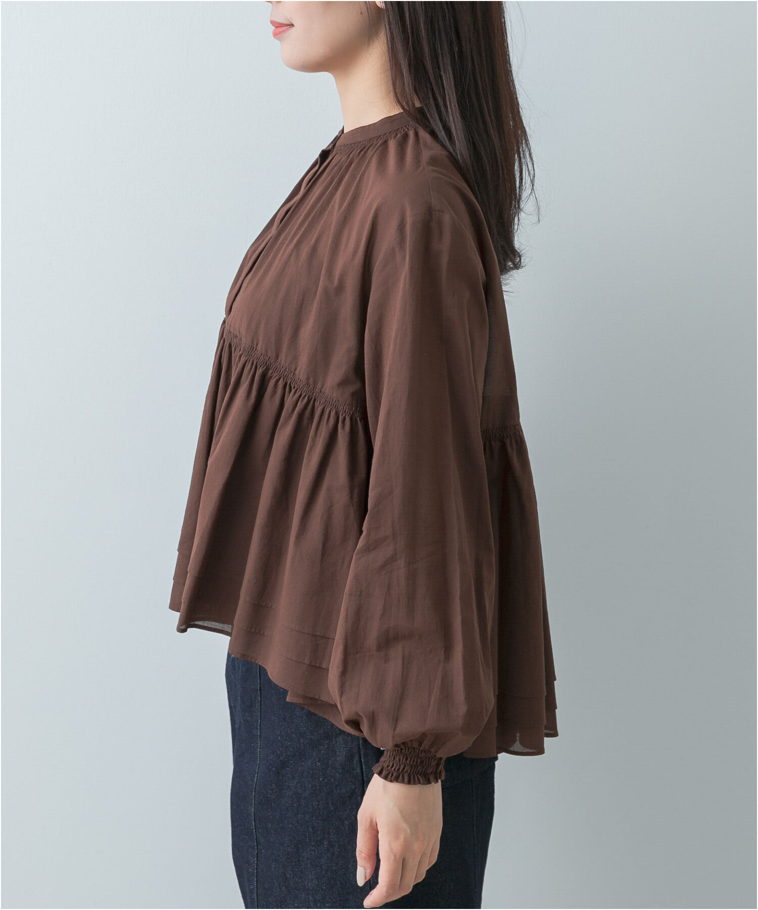 URBAN RESEARCH ROSSO「F by ROSSO　コットンボイルティアードブラウス」|Tシャツ・カットソー|