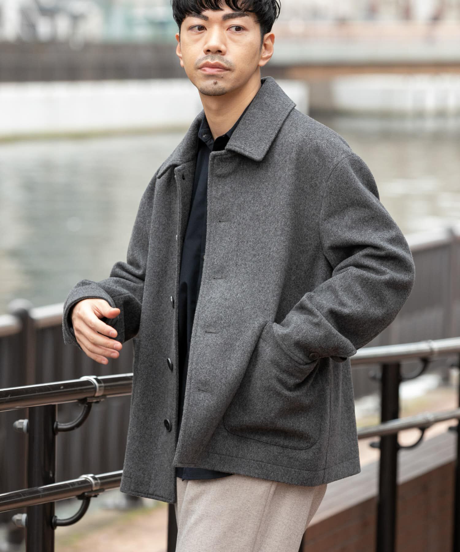 URBAN RESEARCH ROSSO「スーパー100 シングルPコート」|ピーコート|