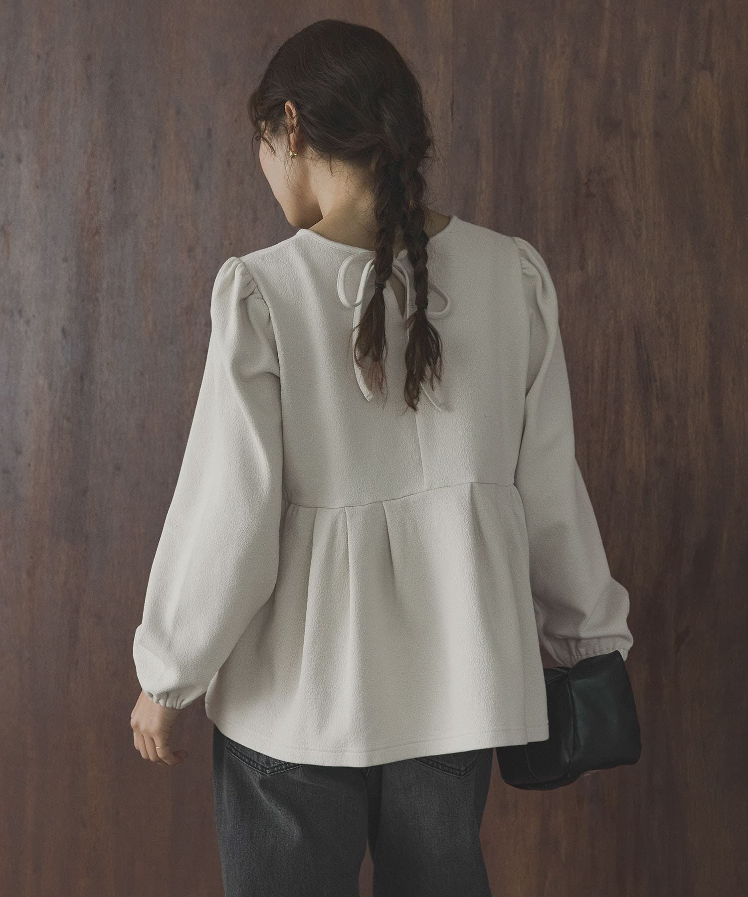 Sonny Label 「ペプラムダンボールカットプルオーバー」|Tシャツ・カットソー|ライトグレー