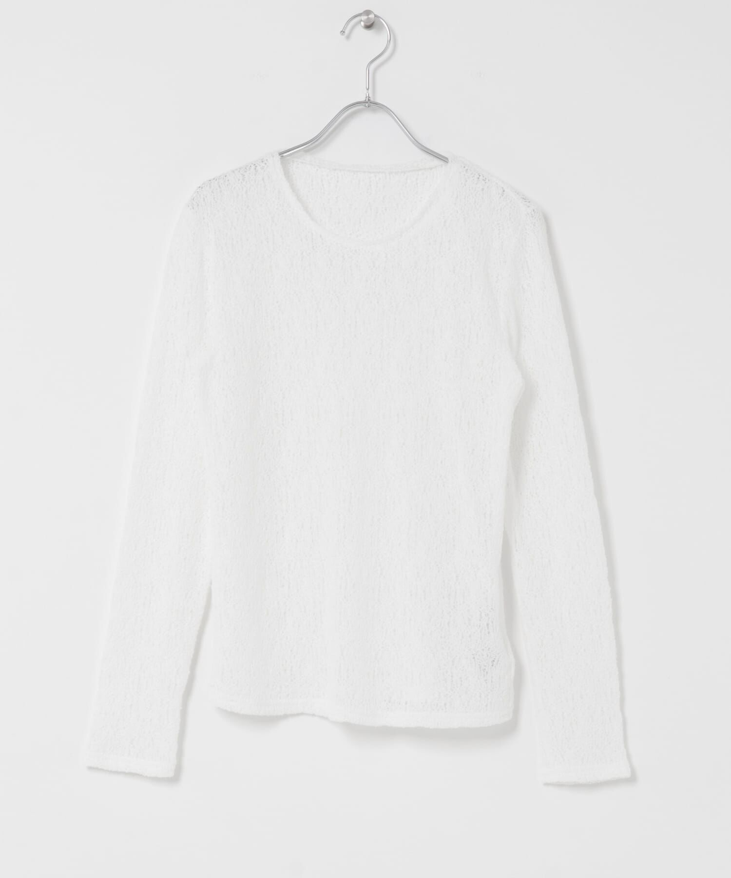 URBAN RESEARCH DOORS「カーリーラッセルレースロングスリーブTシャツ」|Tシャツ・カットソー|