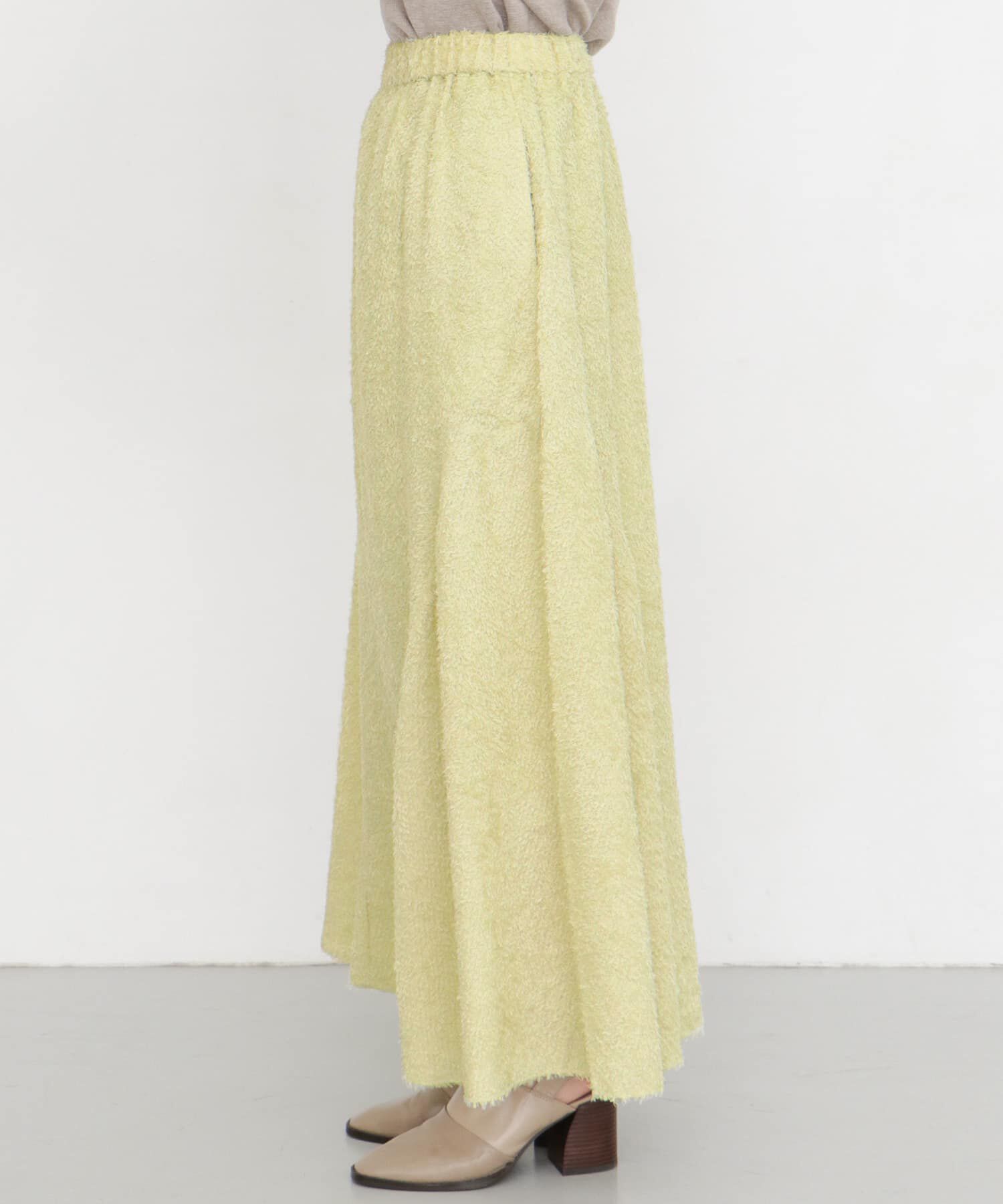  「シフォンフリンジフレアスカート&there4;」|スカート|