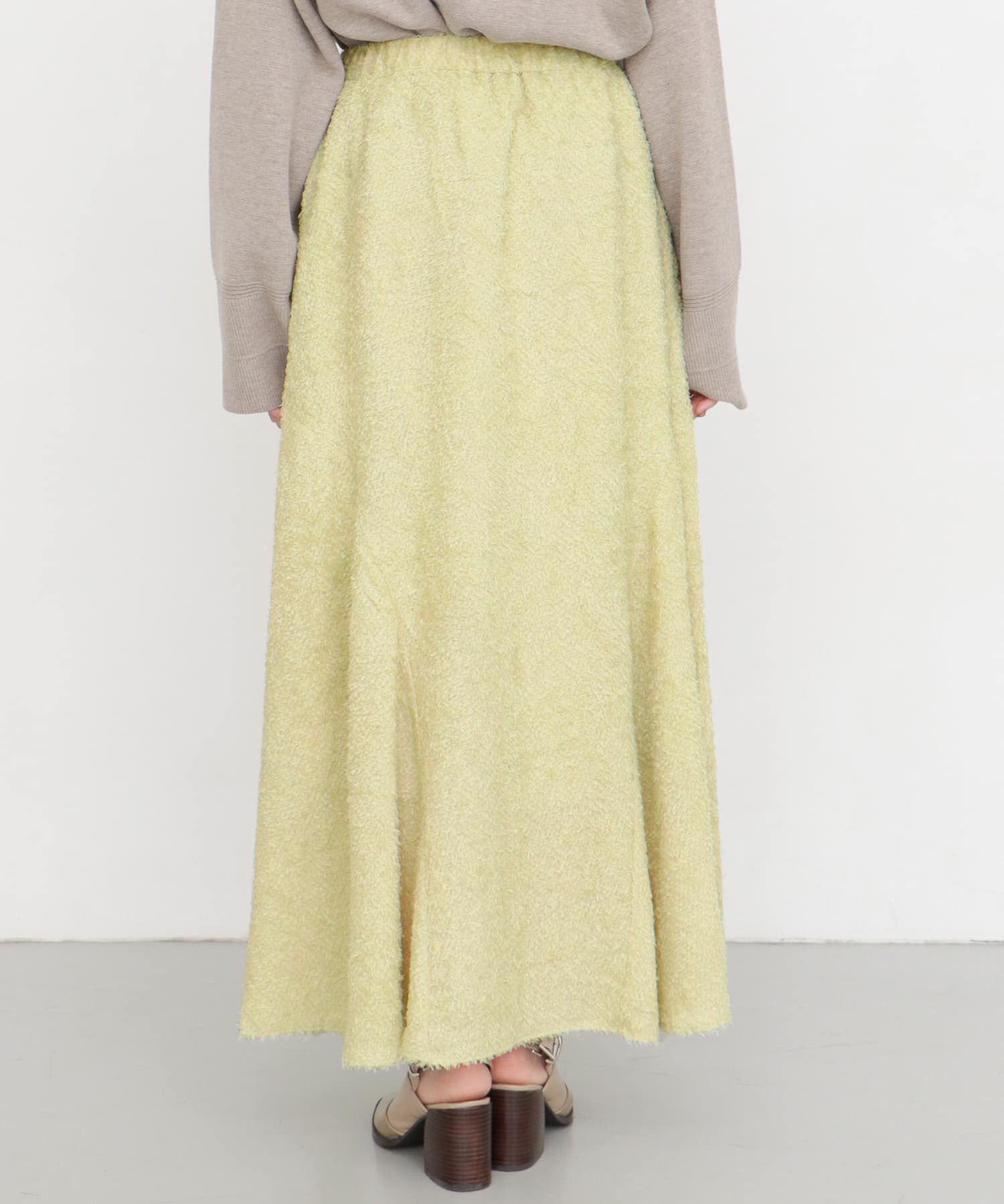  「シフォンフリンジフレアスカート&there4;」|スカート|