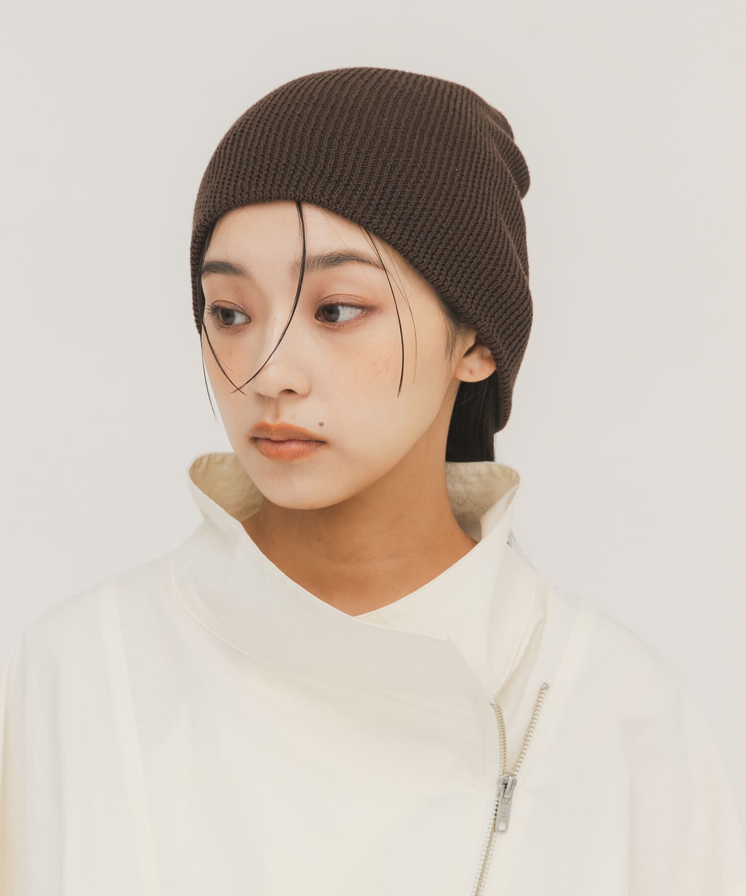  「リブニットビーニー」|ニット帽|