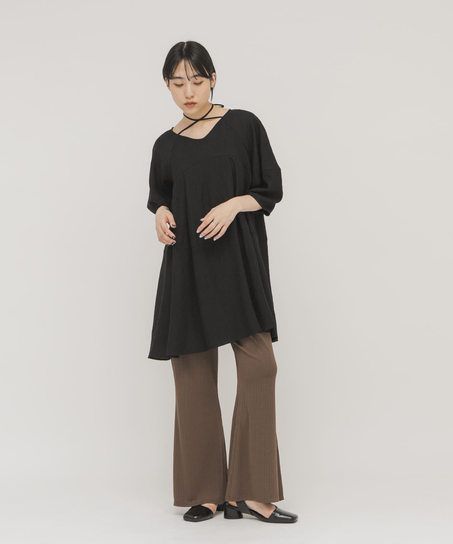  「イージーRIBフレアパンツ」|その他|