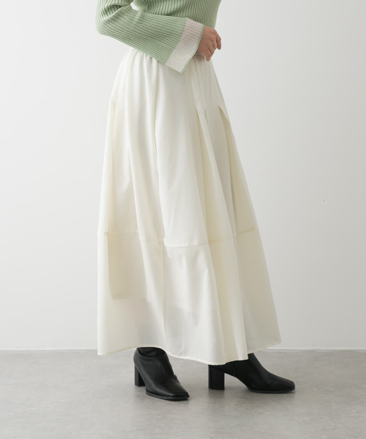 SENSE OF PLACE by URBAN RESEARCH「タックボリュームコクーンスカート」|スカート|