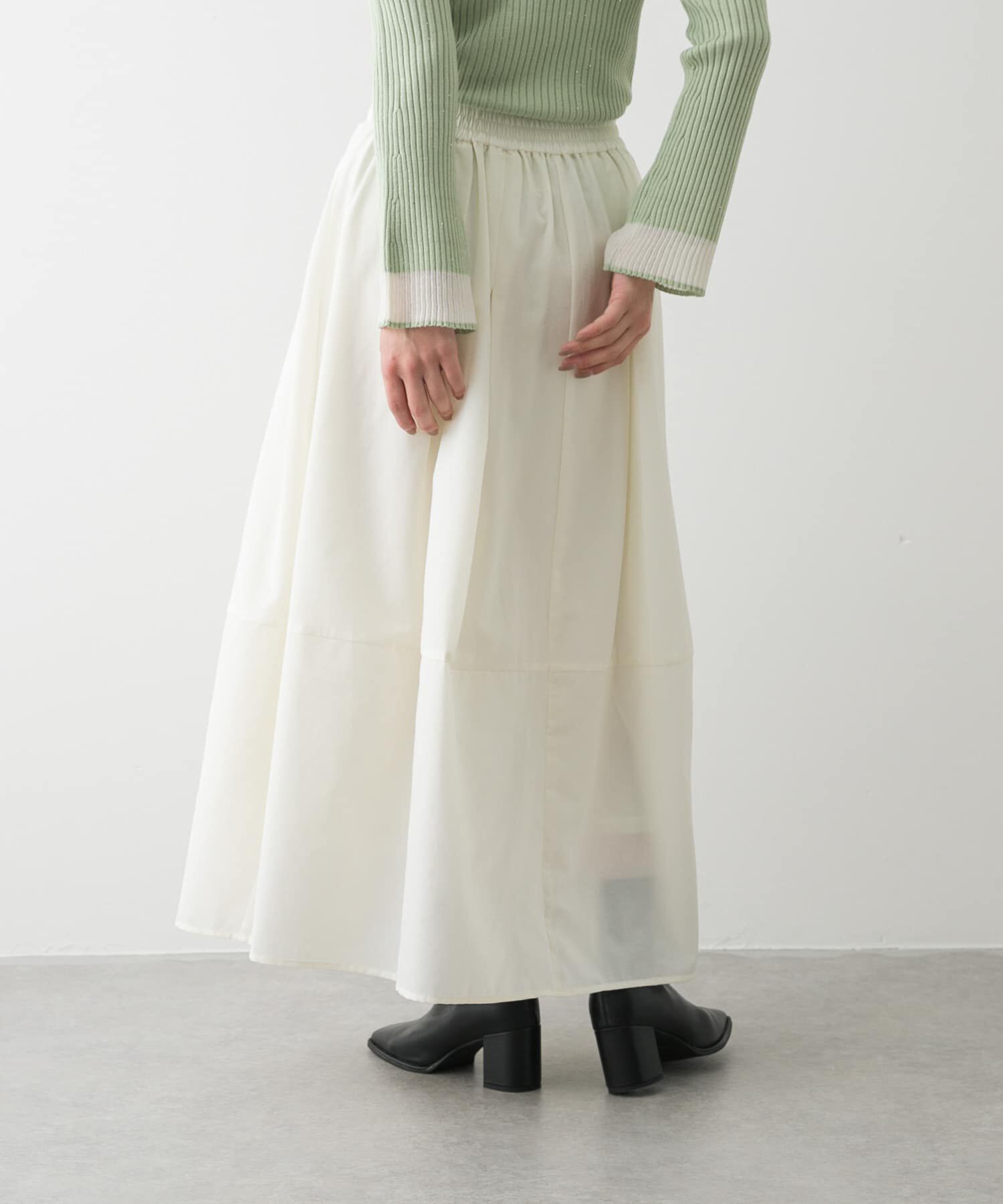 SENSE OF PLACE by URBAN RESEARCH「タックボリュームコクーンスカート」|スカート|