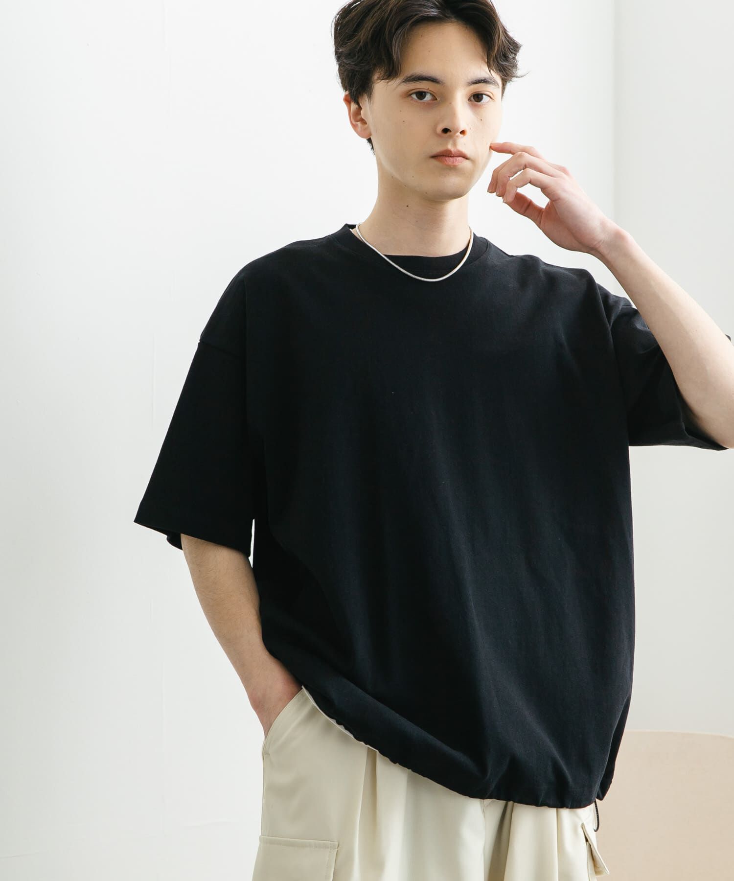 SENSE OF PLACE by URBAN RESEARCH「『ユニセックス』アソートドローコードショートスリーブTシャツ」|Tシャツ・カットソー|