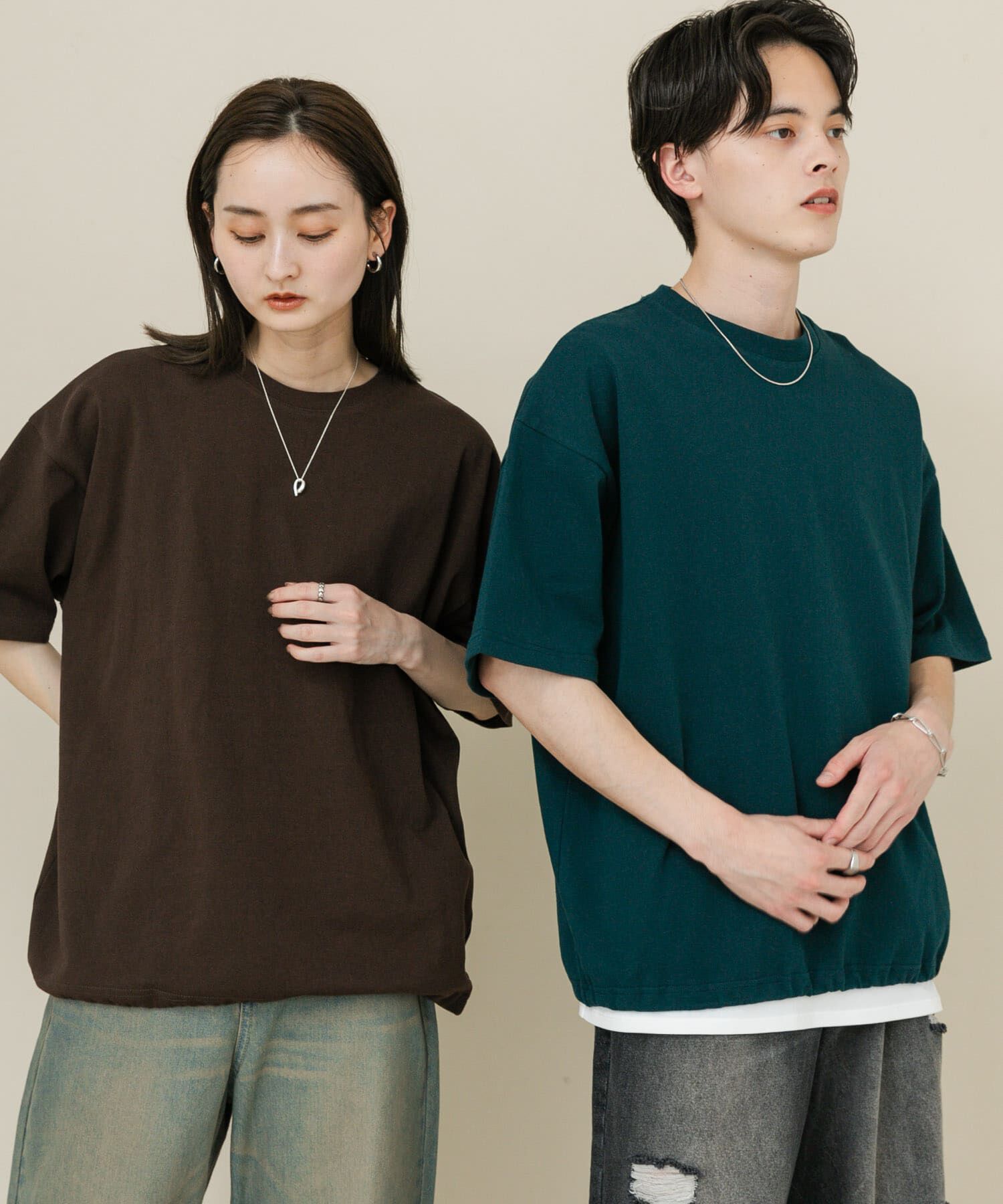 SENSE OF PLACE by URBAN RESEARCH「『ユニセックス』アソートドローコードショートスリーブTシャツ」|Tシャツ・カットソー|