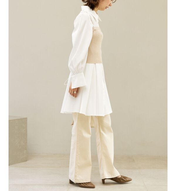 MAJESTICLEGON「ビスチェセットミニシャツワンピース」|ワンピース|