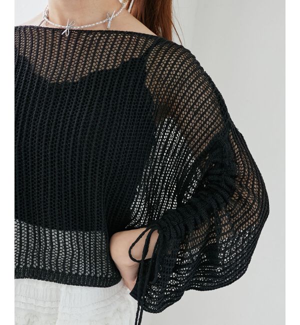  「キラキラメッシュニット」|ニット・セーター|