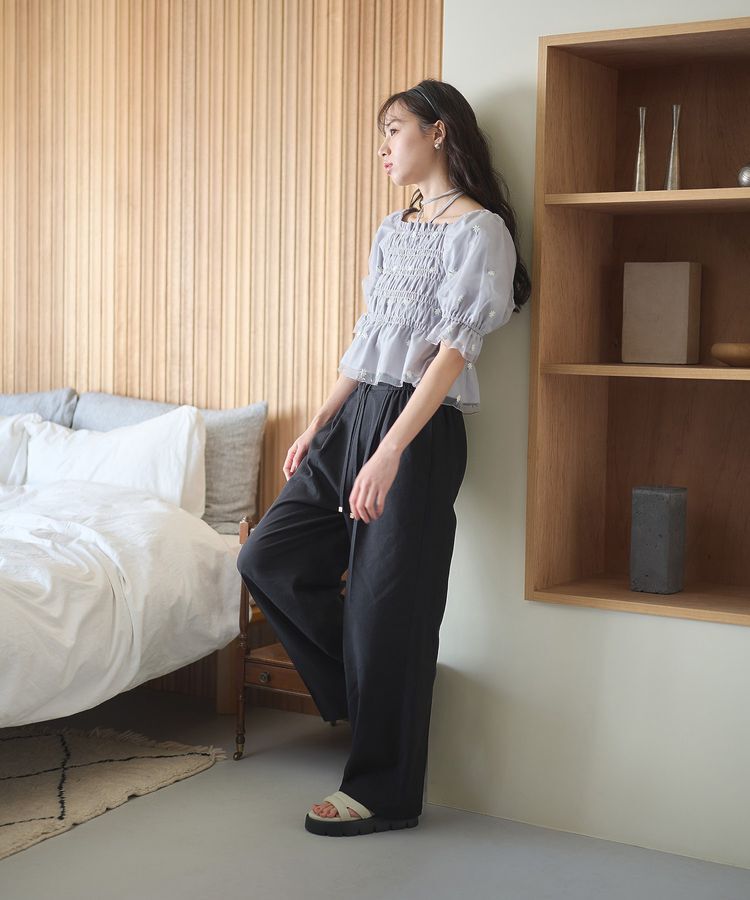 earth music&ecology「リラックスイージーパンツ / リネン混」|その他|