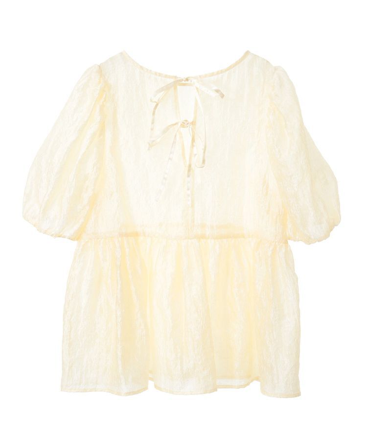 earth music&ecology「シアージャガードペプラムチュニック」|チュニック|