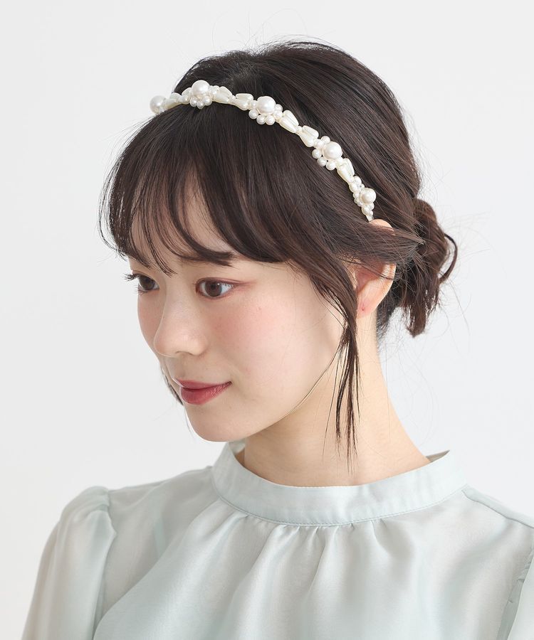 earth music&ecology「パールビジューカチューシャ」|その他|