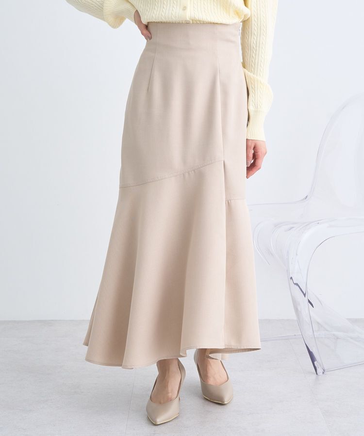 earth music&ecology「アシメティアードマーメイドスカート」|フレア|Beige