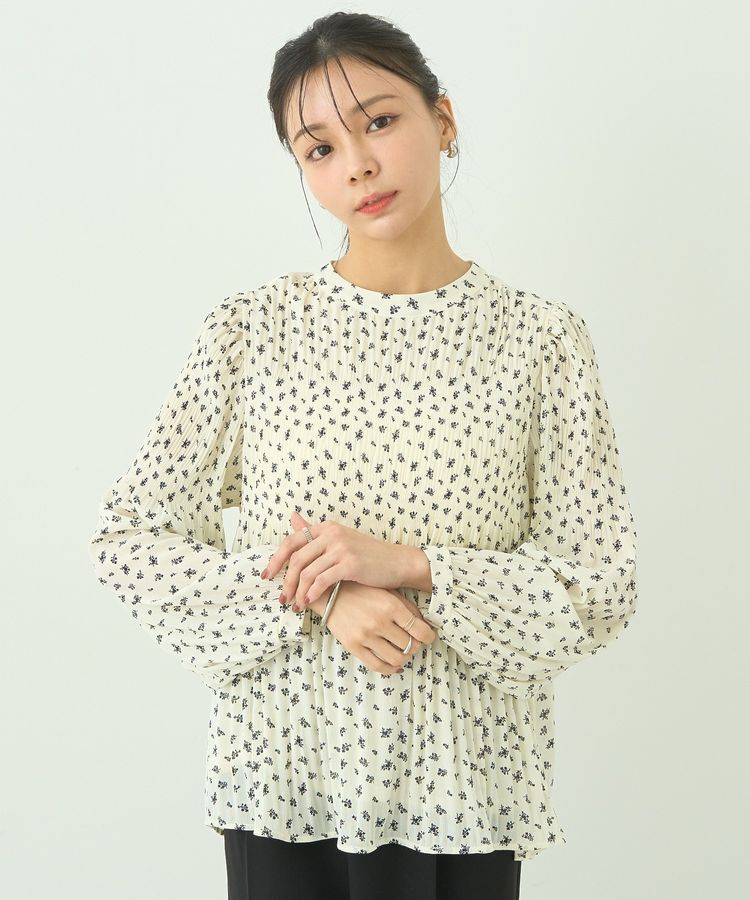 earth music&ecology「マジョリカプリーツブラウス」|シャツ・ブラウス|