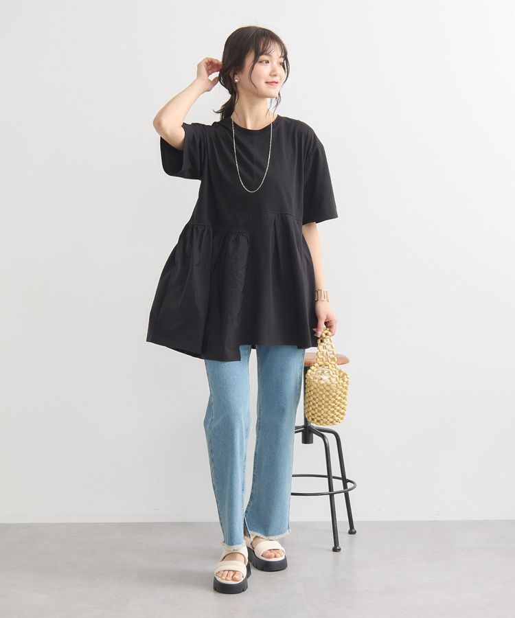 earth music&ecology「ドッキングヘムプルオーバー」|Tシャツ・カットソー|