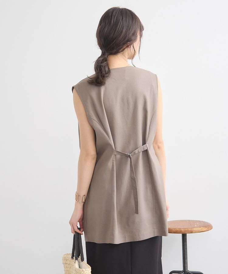 earth music&ecology「リラックスジレ / リネン混」|ベスト・ジレ|