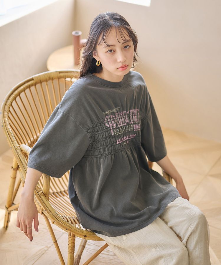 earth music&ecology「ピグメントシャーリングプルオーバー」|Tシャツ・カットソー|