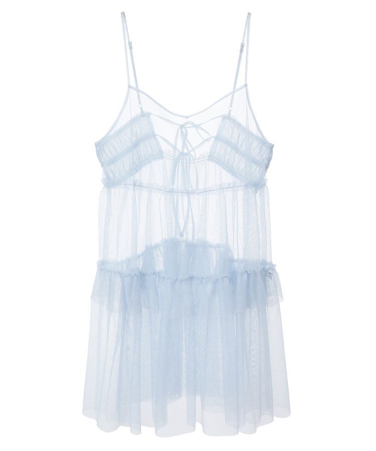 earth music&ecology「チュールミニキャミワンピース」|ワンピース|